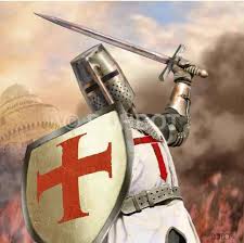 knight in battle